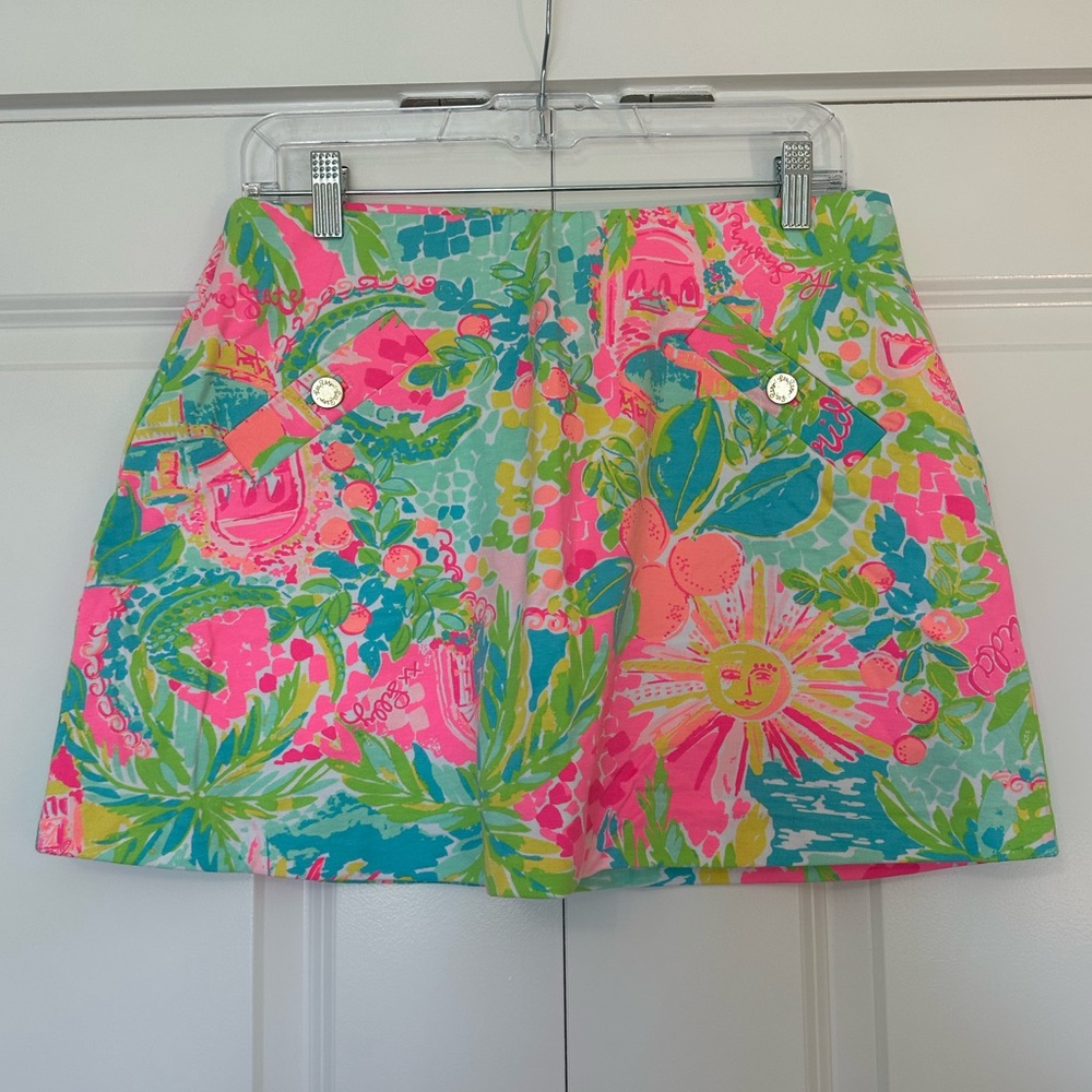 NWT Lilly Pulitzer Madison Skort Sunshine State Of Mind Size Small Medium Large